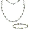 SilberDream Schmuck Set Circle Collier & Armband Damen 925 Silber SDS4801T