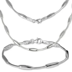 SilberDream Schmuck Set Collier & Armband Design 925 Silber SDS404