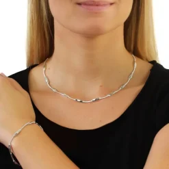 SilberDream Schmuck Set Collier & Armband Design 925 Silber SDS404