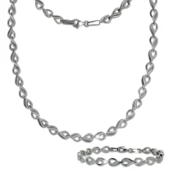 SilberDream Schmuck Set Dream Zirkonia Collier & Armband Damen 925er SDS4809W