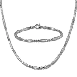 SilberDream Schmuck Set Elegant Zirkonia Collier & Armband Damen 925er SDS458W
