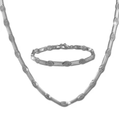 SilberDream Schmuck Set Eye Zirkonia Collier & Armband Damen 925er SDS462W