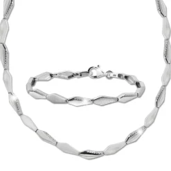 SilberDream Schmuck Set Fantasie Collier & Armband Damen 925 Silber SDS468W