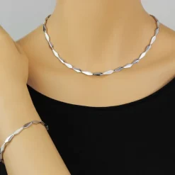 SilberDream Schmuck Set Fantasie Collier & Armband Damen 925 Silber SDS468W