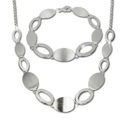 SilberDream Schmuck Set Grazie Collier & Armband 925 Silber SDS408
