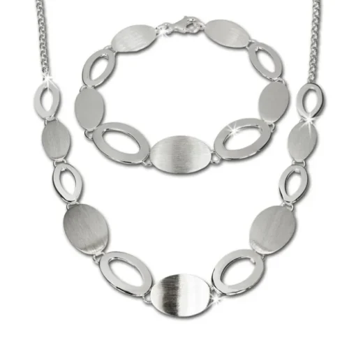 SilberDream Schmuck Set Grazie Collier & Armband 925 Silber SDS408