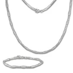 SilberDream Schmuck Set Glamour Collier & Armband Damen 925 Silber SDS443J