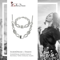 SilberDream Schmuck Set Grazie Collier & Armband 925 Silber SDS408