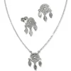 SilberDream Schmuck Set Kette und Ohrringe Traumfänger 925er Silber GSS406W