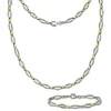 SilberDream Schmuck Set Oval Collier & Armband Damen 925 Silber SDS4800T