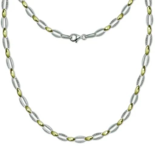 SilberDream Schmuck Set Oval Collier & Armband Damen 925 Silber SDS4800T
