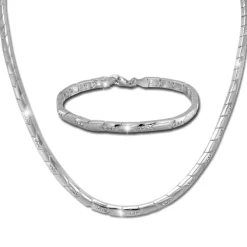 SilberDream Schmuck Set Pfeile Zirkonia Collier & Armband Damen 925er SDS451W