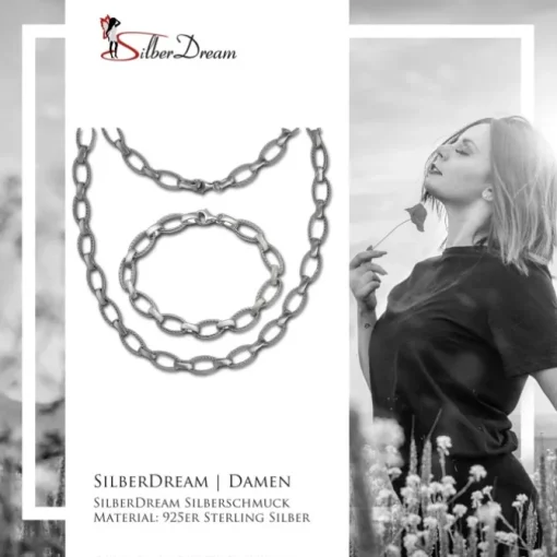 SilberDream Schmuck Set Style Collier & Armband Damen 925 Silber SDS4803M