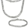 SilberDream Schmuck Set Trendy Collier & Armband 925 Silber SDS407