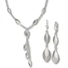 SilberDream Schmuck Set Tropfen Collier & Ohrringe 925 Silber SDS414