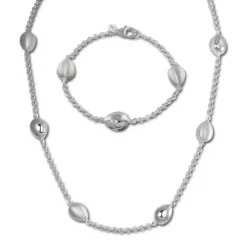 SilberDream Schmuck Set Tropfen Collier & Armband 925 Silber SDS416