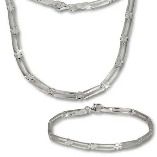 SilberDream Schmuck Set Trendy Collier & Armband 925 Silber SDS407