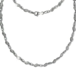 SilberDream Schmuck Set Wave Zirkonia Collier & Armband Damen 925er SDS4807W
