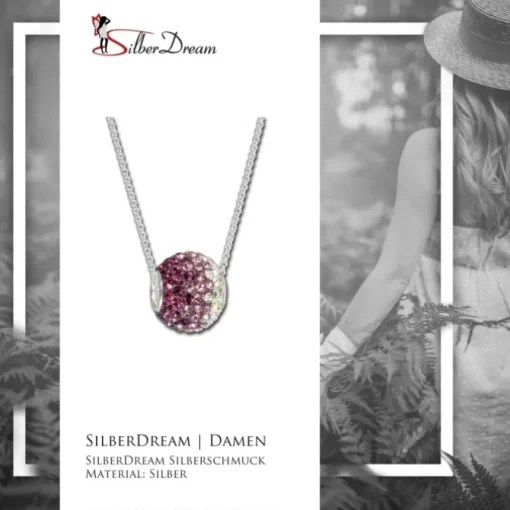 SilberDream Set Silber Kette und Bead Zirkonias GSS031