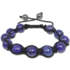 SilberDream Shamballa Armband Aventurin blau aus Stein Kugeln SDA918
