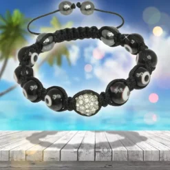 SilberDream Shamballa Armband Auge Zirkonia Kugeln SDA927