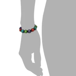 SilberDream Shamballa Armband Holz bunt 14 Kugeln SDA915