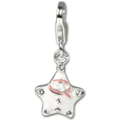 SilberDream Silber Charm Schneemann Armband Anhänger FC3130