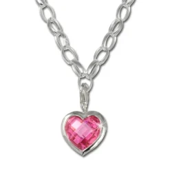 SilberDream Silber Charm Herz Anhänger + Kette FCA001