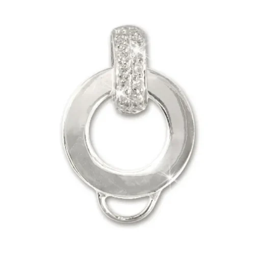 SilberDream Silber Charm Ketten Verbinder mit Zirkonia FC0063