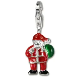 SilberDream Silber Charm Weihnachtsmann Armband Anhänger FC3112