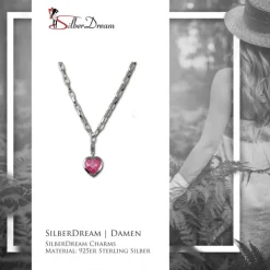 SilberDream Silber Charm Herz Anhänger + Kette FCA001