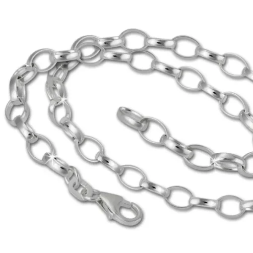 SilberDream Sterling Silber Charm Halskette Bettel 80cm FC0125