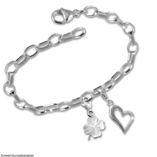 SilberDream Sterling Silber 925 Charm Bettelarmband 19cm FC0002