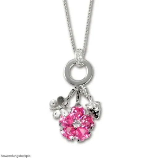 SilberDream Sterling Silber Charm Ketten Verbinder rund FC0073W