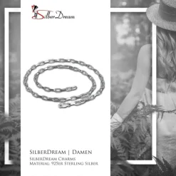 SilberDream Sterling Silber Charm Halskette 45cm FC0021