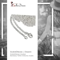SilberDream Sterling Silber Charm Kette Halskette 50cm FC00285-1