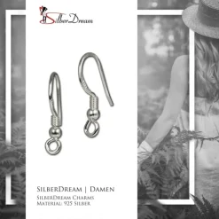 SilberDream Sterling Silber Charm Hänger Ohrringe FC0054
