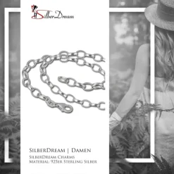 SilberDream Sterling Silber Charm Bettel Halskette 45cm FC0121