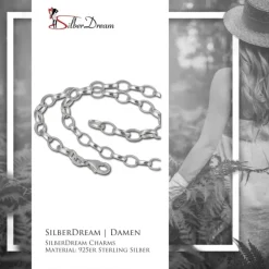 SilberDream Sterling Silber Charm Bettel Halskette 42cm FC0120