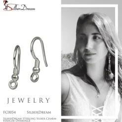SilberDream Sterling Silber Charm Hänger Ohrringe FC0054