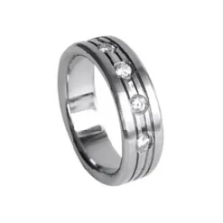 SilberDream Titan Ring Herren Damen Titanringe Gr.17 RXT4047