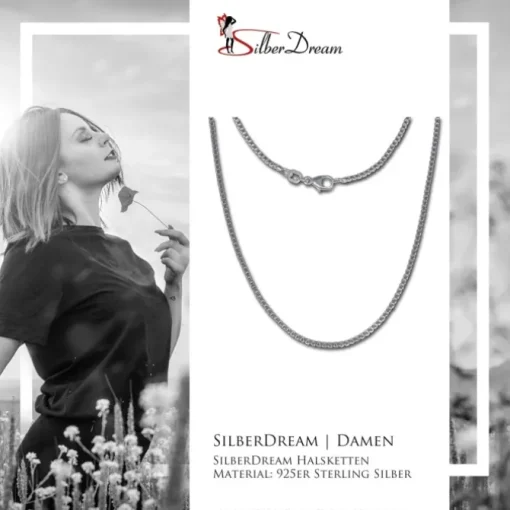 SilberDream Veneziakette 925er Silber Halskette 70cm Kette SDK21270