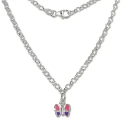 Teenie-Weenie 925 Silber Schmetterling Kette für Kinder SDK01238