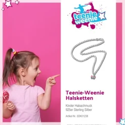Teenie-Weenie 925 Silber Schmetterling Kette für Kinder SDK01238