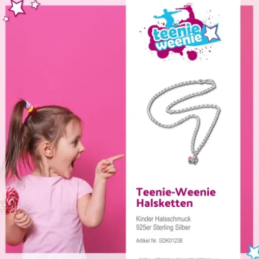Teenie-Weenie 925 Silber Schmetterling Kette für Kinder SDK01238