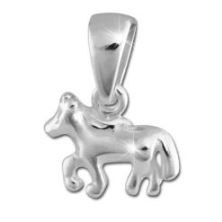 Teenie-Weenie Kettenanhänger Kleines Pferd für Kinder 925er Silber SDH8201J