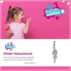 Teenie-Weenie Kettenanhänger Schlange für Kinder 925er Silber SDH417J