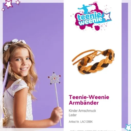 Teenie-Weenie Kinder Leder-Armband braun Teenie-Weenie Schmuck LAC128BK