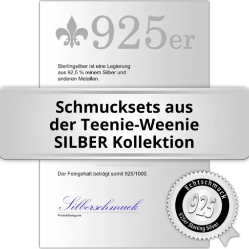 Teenie-Weenie Kinder Schmuck Set 925 Silber Eule SDS4913J