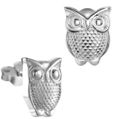 Teenie-Weenie Ohrstecker Eule 925er Silber Kinder, Damen Ohrring SDO4295J